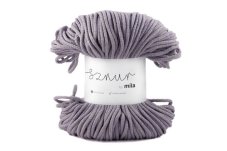 2680 bavlnena snura mila 3mm levandulova melange pm103