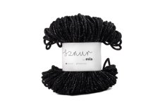 2527 bavlnena snura glitter 3mm cerna stribrna pg105