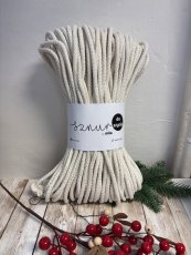 Bavlněná šňůra na šití 6mm/50m - ECRU ZLATÁ/PG118