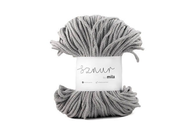 2788 bavlnena snura mila 3mm seda melange pm107