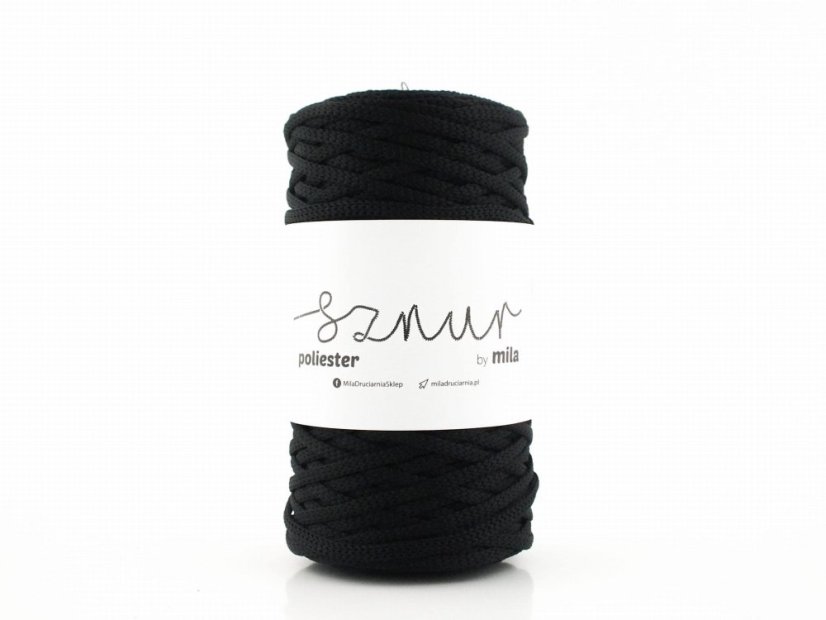 Polyesterová šňůra 5mm/100m - Černá