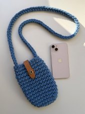 Kapsička na mobil - Jeansová jasná