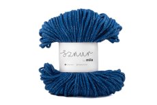 3145 bavlnena snura mila glitter 5mm modra stribrna pg123