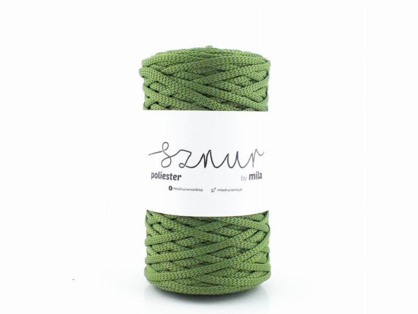 Polyesterová šňůra 5mm/100m - Zelená