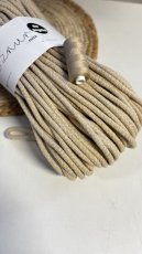 Bavlněná šňůra na šití 6mm/50m - PÍSKOVÁ/P13