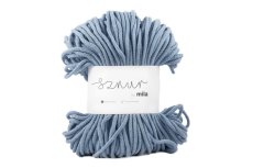 2665 bavlnena snura mila 3mm jeansova jasna p55