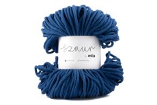 2725 bavlnena snura mila 3mm modra tmava p67