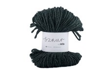 2545 bavlnena snura glitter 3mm zelena lahvova stribrna pg110