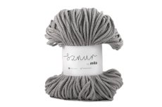 3160 bavlnena snura mila glitter 5mm seda stribrna pg122