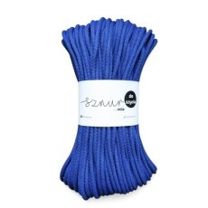 Bavlněná šňůra na šití 6mm/50m - MODRÁ TMAVÁ/P67