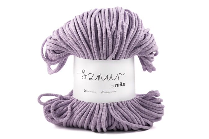 2944 bavlnena snura mila 5mm levandulova p68
