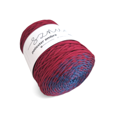 Polyesterová šňůra 3mm/300m - JEANS TMAVÝ/BORDO