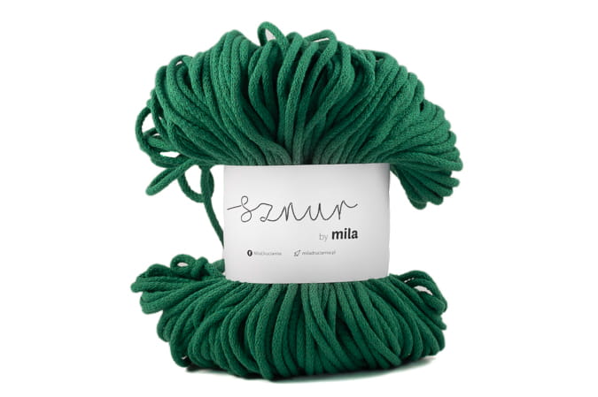 2815 bavlnena snura mila 3mm zelena travova p46