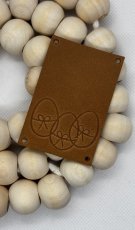 Cedulka kožená KRASLICE 60x40mm (Barva Capuccino)