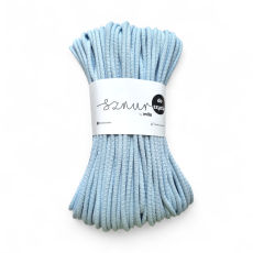 Bavlněná šňůra na šití 6mm/50m - MODRÁ BLANKYTNÁ/P58