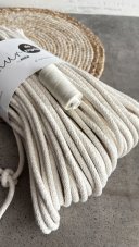 Bavlněná šňůra na šití 6mm/50m - ECRU/P08