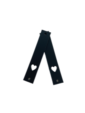 Cedulka kožená SRDCE 70x12mm (Barva Capuccino)