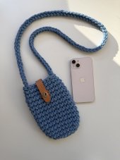 Kapsička na mobil - Jeansová jasná