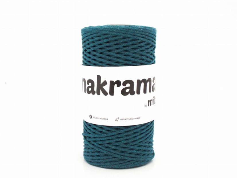 12205 snura makrama mila 2mm 200m morska zelen