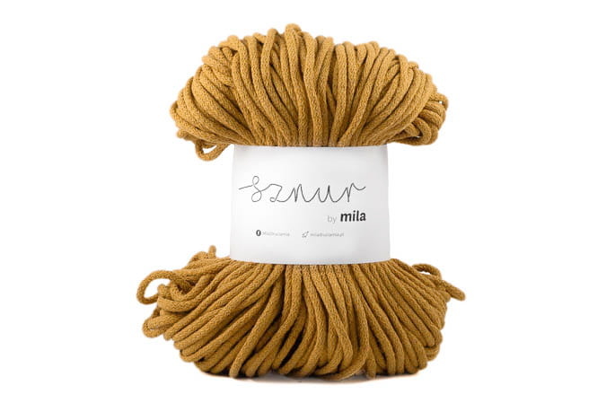 3007 bavlnena snura mila 5mm okrova p39