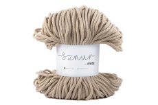 2602 bavlnena snura mila 3mm bezova svetla p09