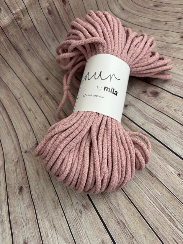 Šňůra MILA 5mm / 50m - Pudrová Šňůra MILA 5mm / 50m - Pudrová