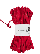 Bavlněná šňůra na šití 6mm/50m - ČERVENÁ ZLATÁ/PG113