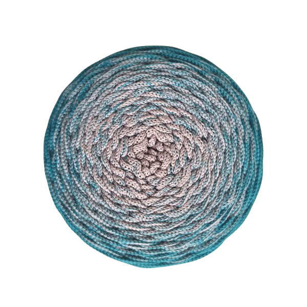 Polyesterová šňůra 3mm/300m - ŠEDÝ/SMARAGDOVÝ
