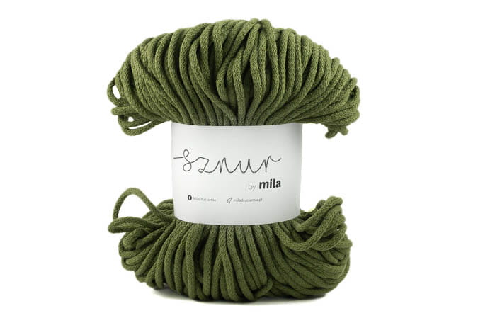 2848 bavlnena snura mila 5mm avokadova p45