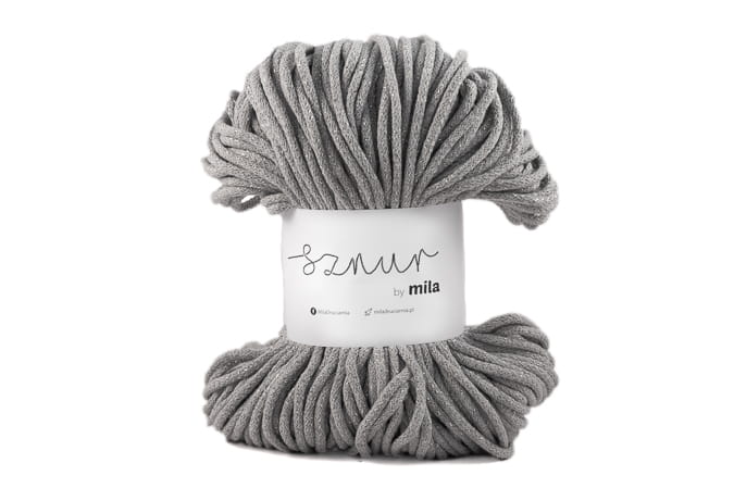 3160 bavlnena snura mila glitter 5mm seda stribrna pg122
