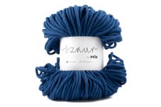 2725 bavlnena snura mila 3mm modra tmava p67