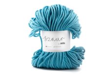 2809 bavlnena snura mila 3mm tyrkysova jasna p66