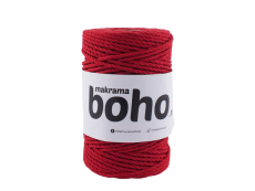 68 bavlnena snura boho cervena