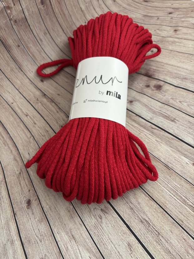 Šňůra MILA 5mm / 50m - Červená