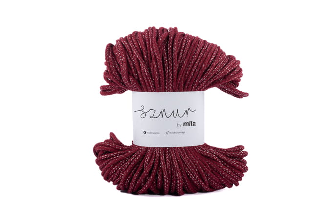 3112 bavlnena snura mila glitter 5mm bordova stribrna pg116 3112 bavlnena snura mila glitter 5mm bordova stribrna pg116