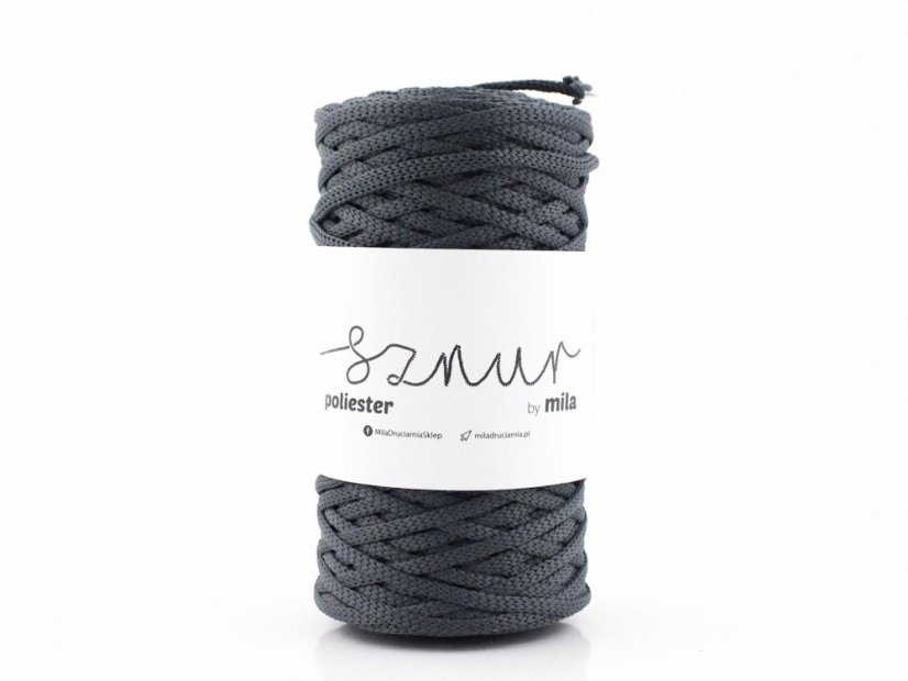 Polyesterová šňůra 5mm/100m - Grafitová