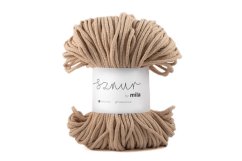 3019 bavlnena snura mila 5mm piskova p13