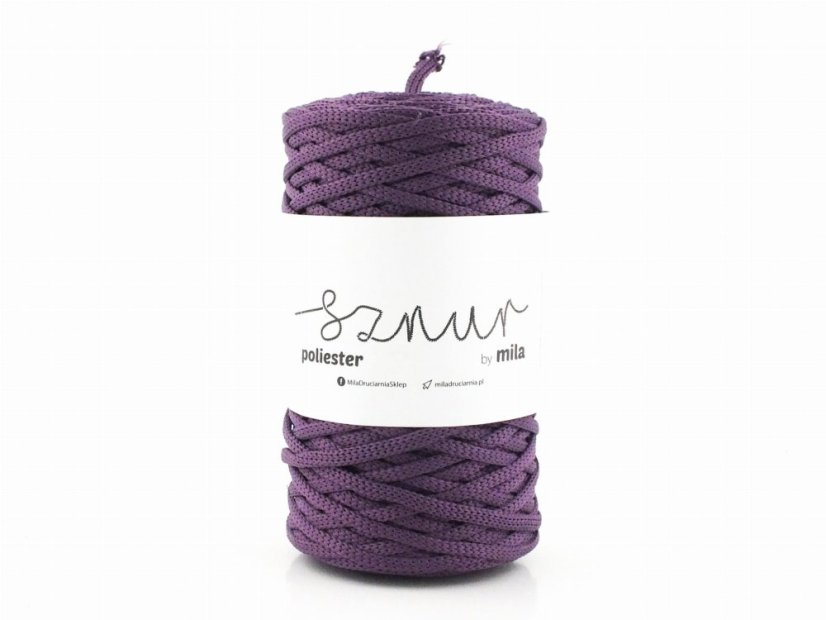 Polyesterová šňůra 5mm/100m - Bordová světlá