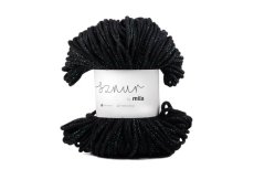 3118 bavlnena snura mila glitter 5mm cerna perla pg104