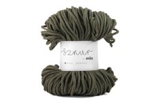 2740 bavlnena snura mila 3mm olivova p48