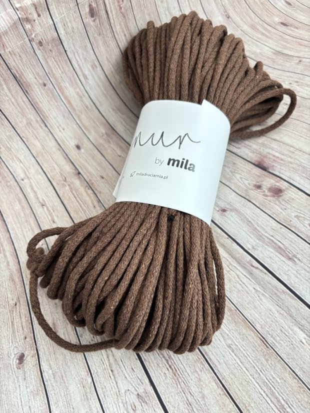 Šňůra MILA 5mm / 50m - Hnědá