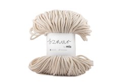 2635 bavlnena snura mila 3mm ecru prirodni p08