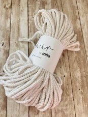 Šňůra MILA 5mm / 50m - Bílá zlatá