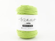 3475 bavlnena snura premium cotton 5mm 100m limetkova pc42