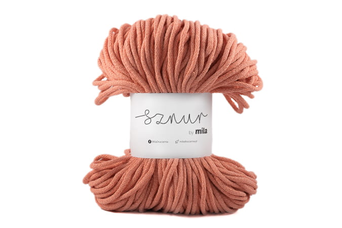 2962 bavlnena snura mila 5mm lososova jasna p33