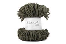 2740 bavlnena snura mila 3mm olivova p48