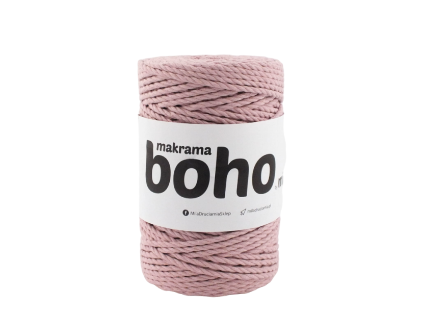 113 bavlnena snura boho pudrova