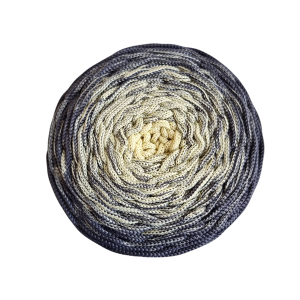 Polyesterová šňůra 3mm/300m - ŽLUTÝ JASNÝ/OCELOVÝ