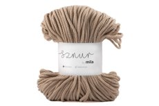 2941 bavlnena snura mila 5mm latte p12