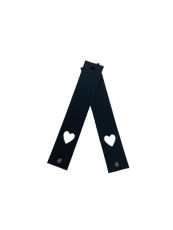 Cedulka kožená SRDCE 70x12mm (Barva Capuccino)